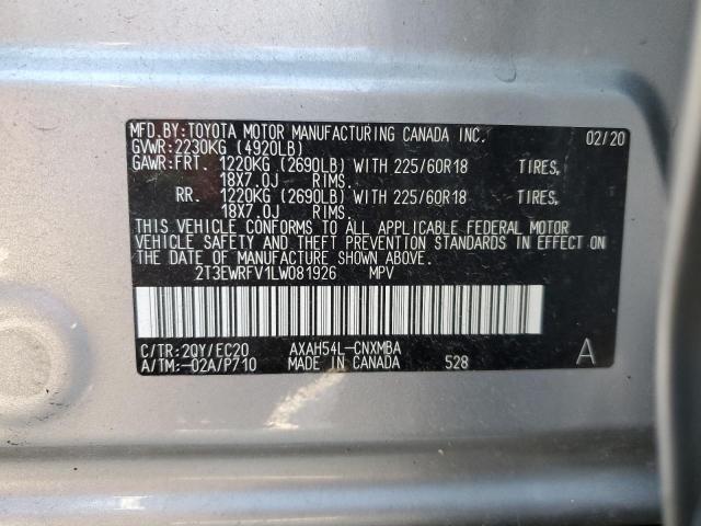 2020 TOYOTA RAV4 XSE - 2T3EWRFV1LW081926