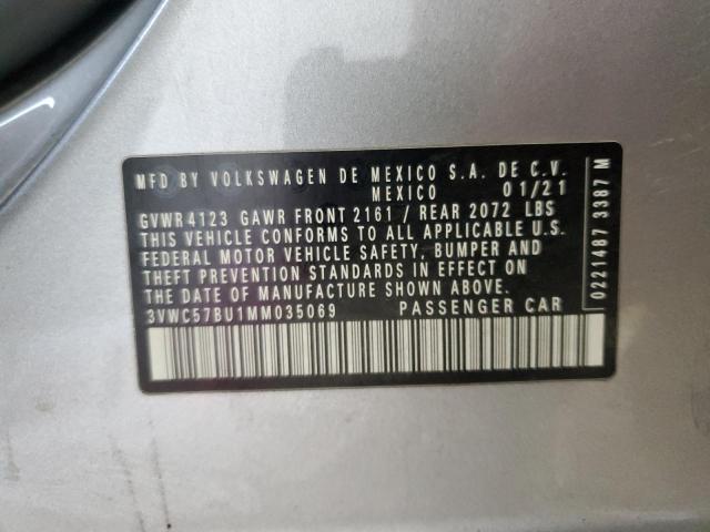 2021 VOLKSWAGEN JETTA S 3VWC57BU1MM035069