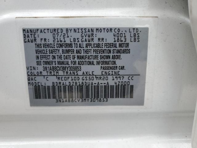 2021 NISSAN SENTRA SV - 3N1AB8CV3MY309853