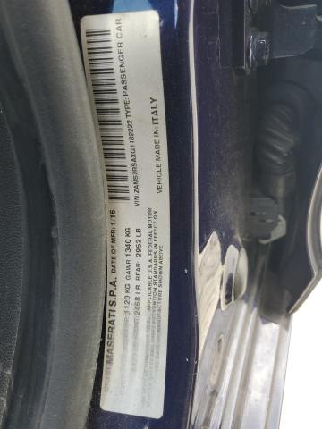 2016 MASERATI GHIBLI S ZAM57RSAXG1182222