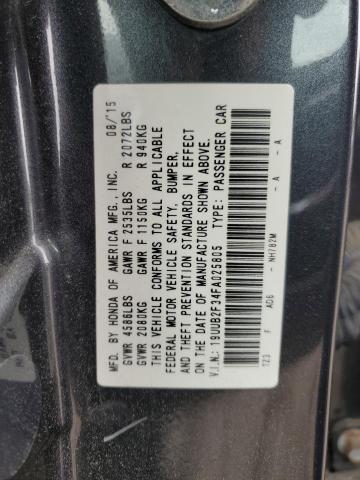 2015 ACURA TLX 19UUB2F34FA025805