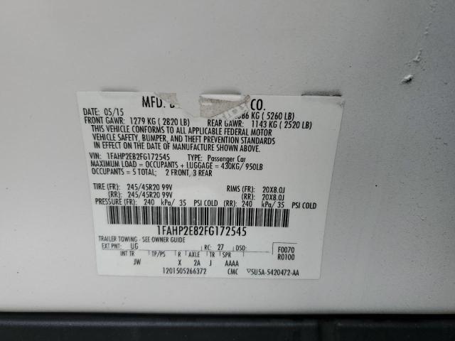 2015 FORD TAURUS SEL - 1FAHP2E82FG172545