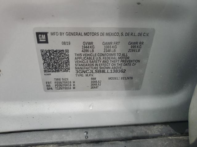 2020 CHEVROLET TRAX 1LT - 3GNCJLSB8LL138362