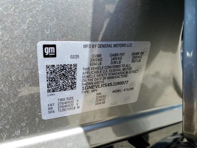 2025 CHEVROLET TRAVERSE R 1GNEVLRS4SJ190077