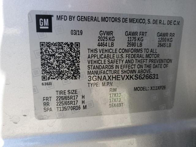 2019 CHEVROLET EQUINOX LS - 3GNAXHEVXKS626631