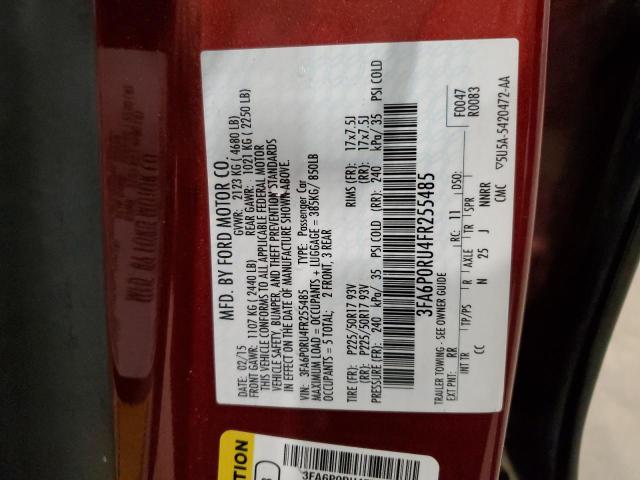 2015 FORD FUSION TIT 3FA6P0RU4FR255485