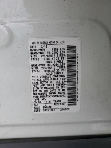 2016 NISSAN ROGUE S - JN8AT2MT2GW030012