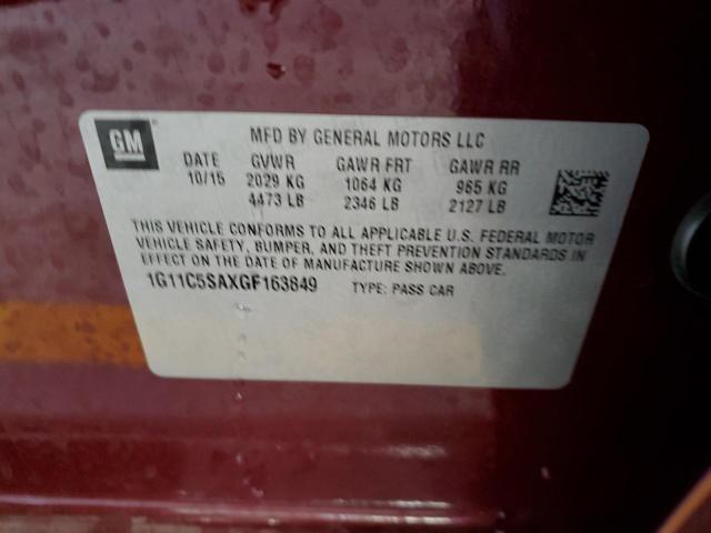 2016 CHEVROLET MALIBU LIM 1G11C5SAXGF163849