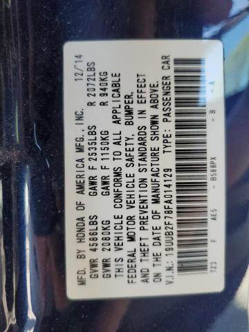 2015 ACURA TLX ADVANC 19UUB2F78FA014129