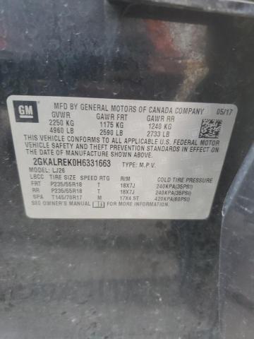 2017 GMC TERRAIN DE 2GKALREK0H6331663
