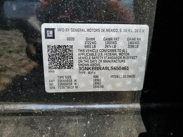 2020 CHEVROLET BLAZER 1LT 3GNKBBRA9LS650461