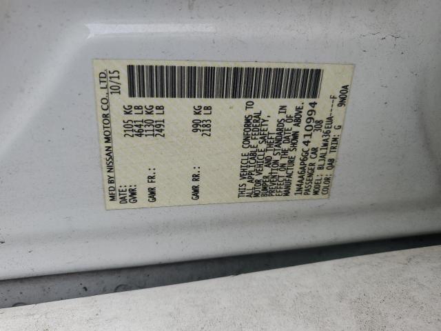2016 NISSAN MAXIMA 3.5 1N4AA6AP6GC410994
