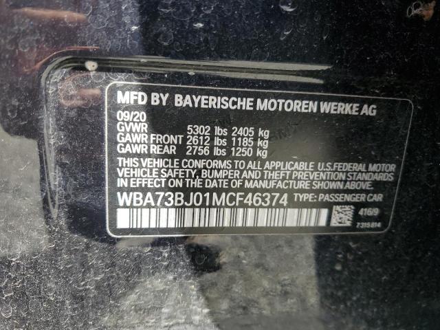 2021 BMW 540 XI WBA73BJ01MCF46374