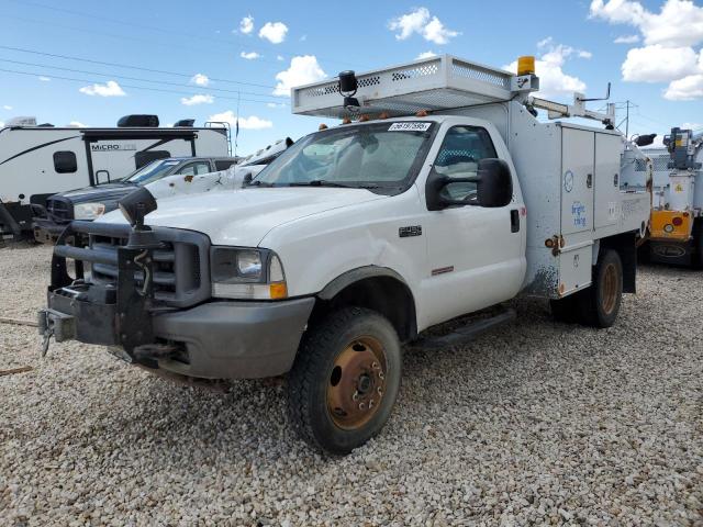 FORD F450 SUPER 2004 white chassis diesel 1FDXF47P74EC14768 photo #1