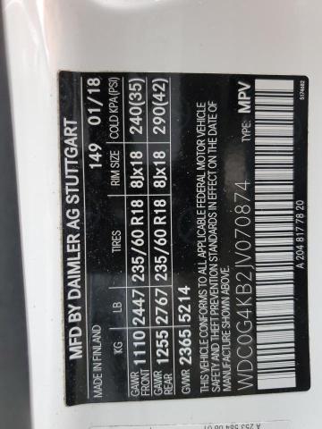 2018 MERCEDES-BENZ GLC 300 4M - WDC0G4KB2JV070874