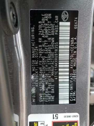 2024 TOYOTA CAMRY LE - 4T1C11AKXRU918355