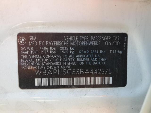 2011 BMW 328 I SULE - WBAPH5C53BA442275