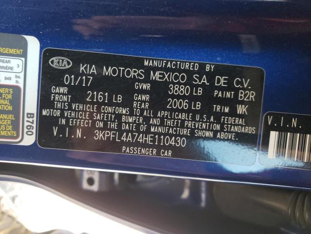 2017 KIA FORTE LX - 3KPFL4A74HE110430