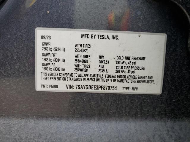 2023 TESLA MODEL Y - 7SAYGDEE3PF870754