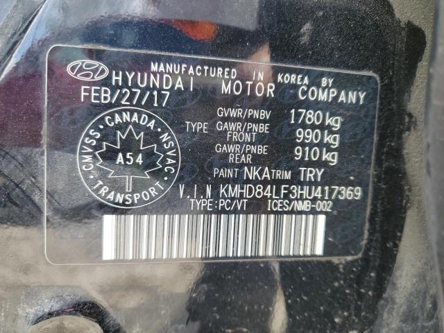 2017 HYUNDAI ELANTRA SE - KMHD84LF3HU417369