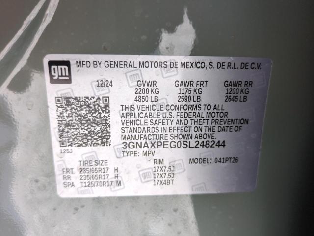 2025 CHEVROLET EQUINOX LT - 3GNAXPEG0SL248244