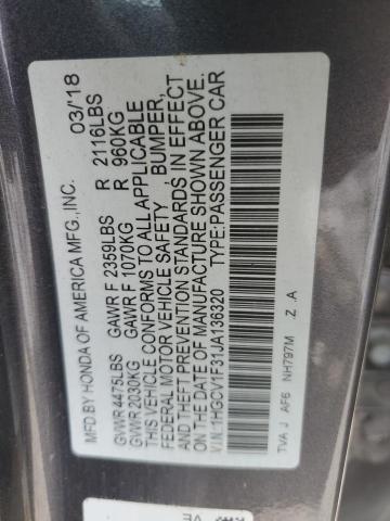 2018 HONDA ACCORD SPO - 1HGCV1F31JA136320