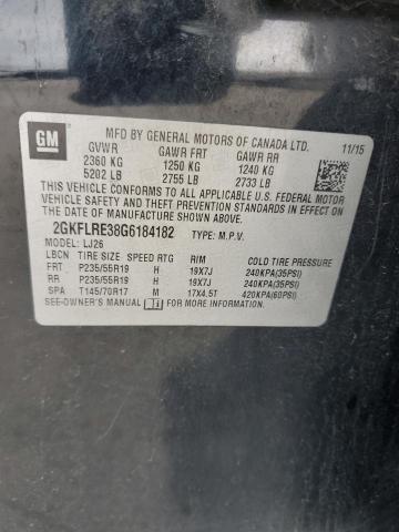 2016 GMC TERRAIN DE - 2GKFLRE38G6184182
