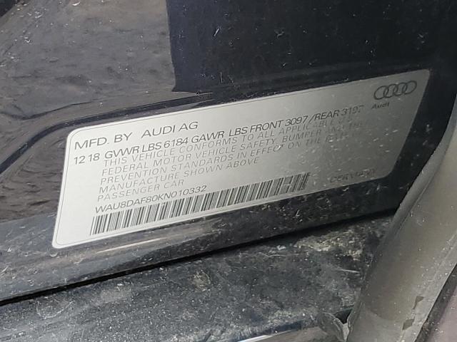 2019 AUDI A8 L WAU8DAF80KN010332