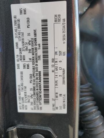 2019 FORD F150 SUPER - 1FTEW1E4XKFA90988
