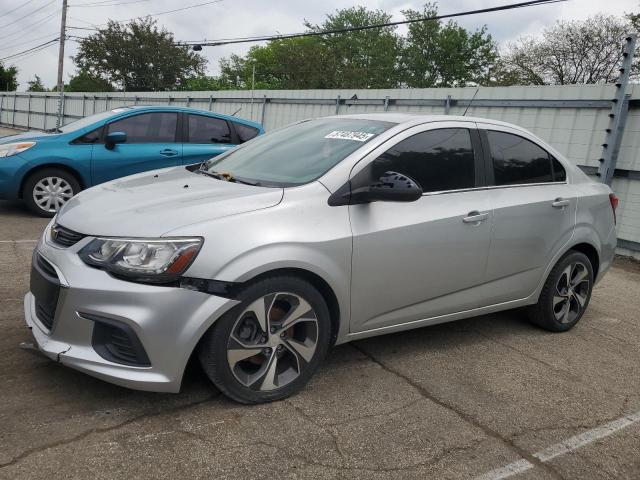 CHEVROLET SONIC PREM 2017 silver sedan 4d gas 1G1JF5SB0H4118139 photo #1