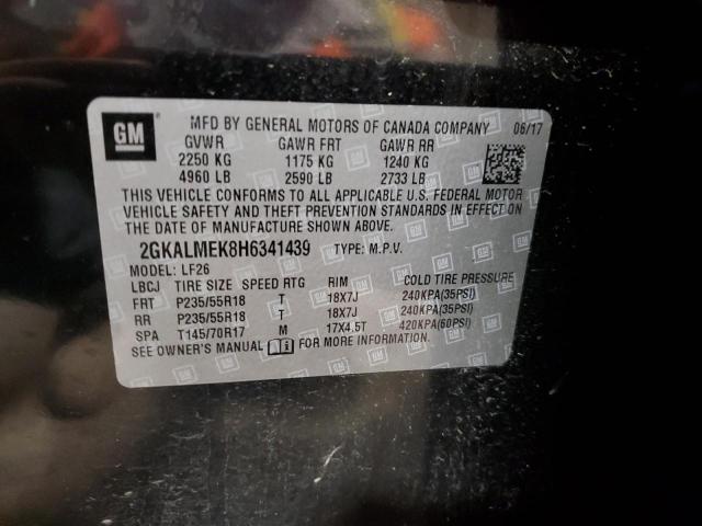 2017 GMC TERRAIN SL 2GKALMEK8H6341439