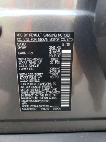 2019 NISSAN ROGUE S - KNMAT2MV6KP527600