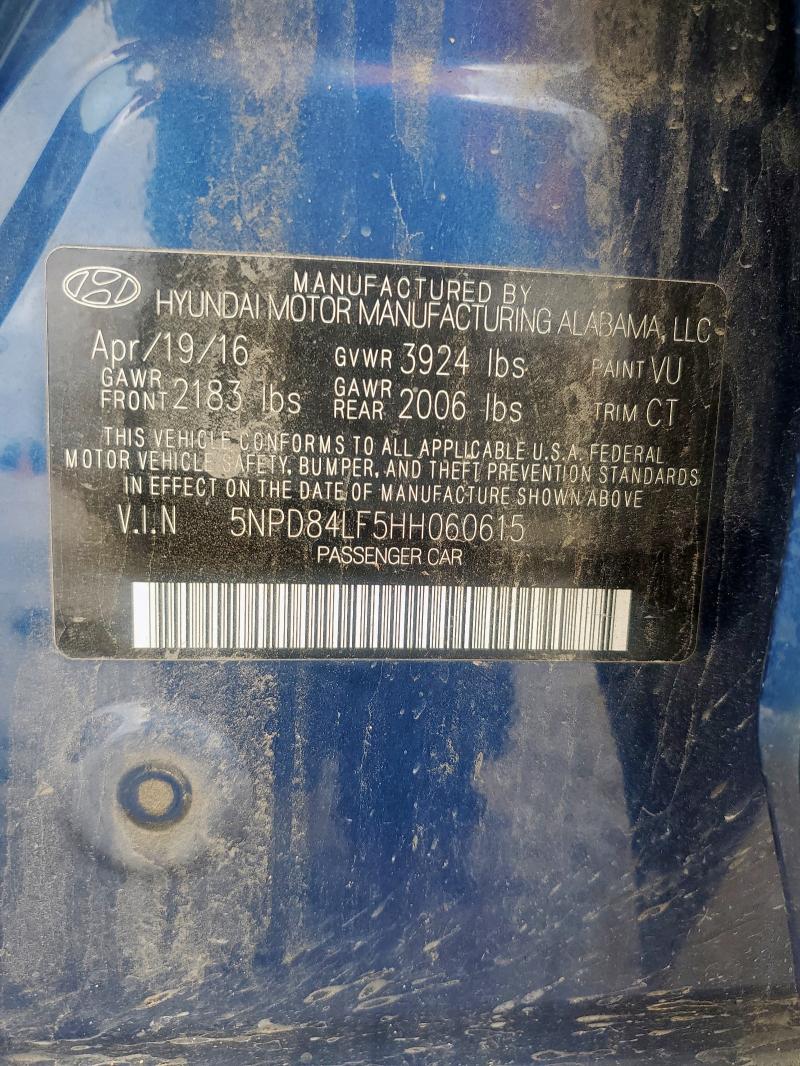 2017 HYUNDAI ELANTRA SE - 5NPD84LF5HH060615