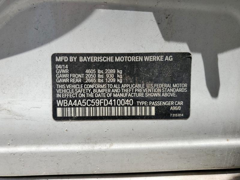 2015 BMW 428 I GRAN WBA4A5C59FD410040
