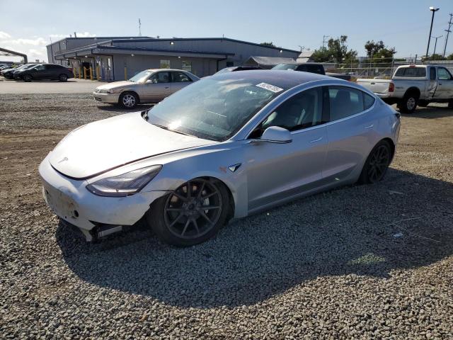 TESLA MODEL 3 2018 silver  electric 5YJ3E1EB0JF091336 photo #1