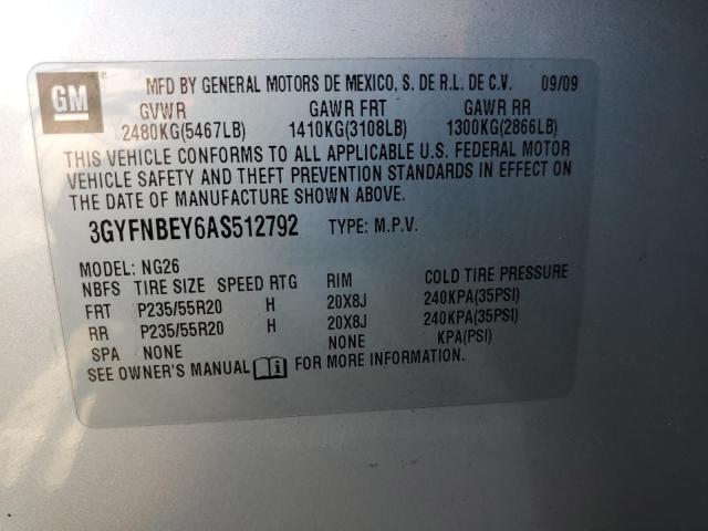 2010 CADILLAC SRX PERFOR - 3GYFNBEY6AS512792