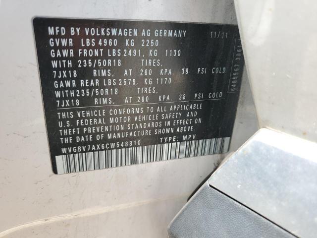 2012 VOLKSWAGEN TIGUAN S #3292477704