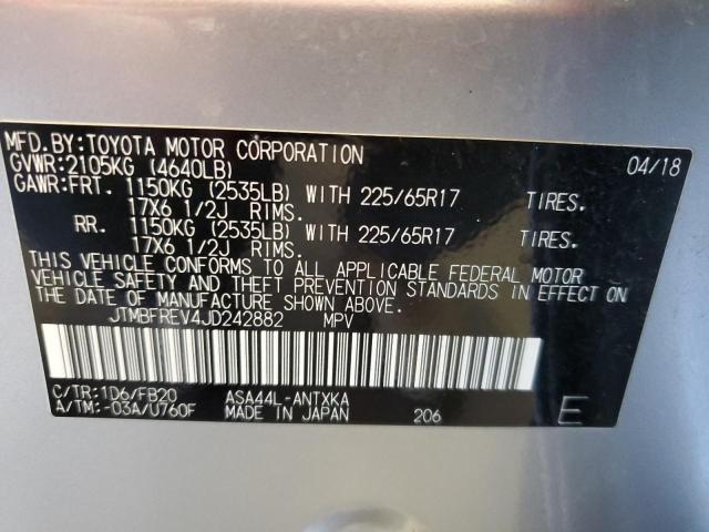 2018 TOYOTA RAV4 LE - JTMBFREV4JD242882
