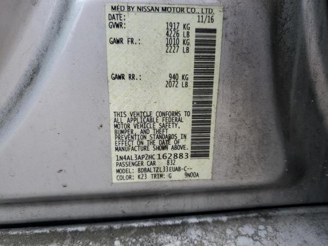 2017 NISSAN ALTIMA 2.5 - 1N4AL3AP2HC162883