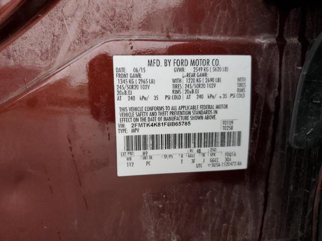2015 FORD EDGE TITAN - 2FMTK4K81FBB65785