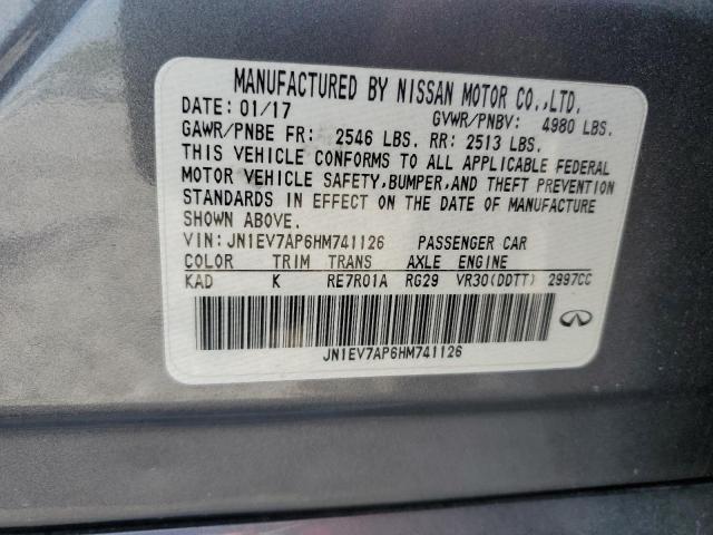 2017 INFINITI Q50 PREMIU - JN1EV7AP6HM741126