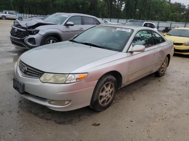 TOYOTA CAMRY SOLA 2002 silver  gas 2T1CE22P92C015724 photo #1