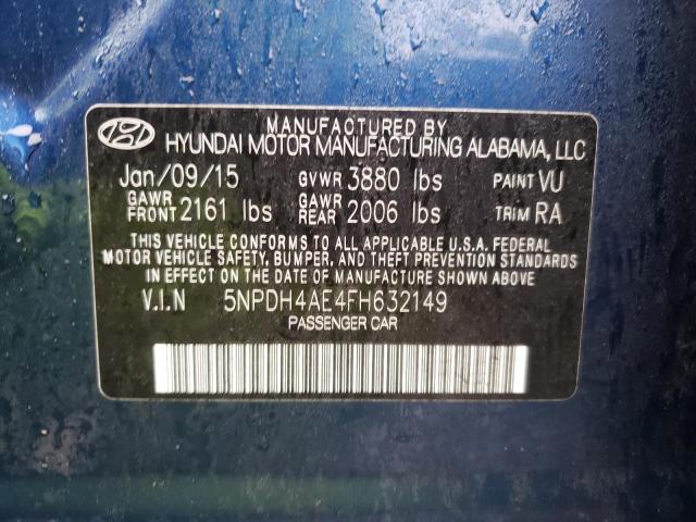 2015 HYUNDAI ELANTRA SE - 5NPDH4AE4FH632149