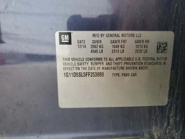 2015 CHEVROLET MALIBU 2LT 1G11D5SL5FF253889