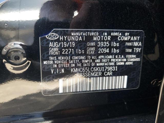 2019 HYUNDAI IONIQ BLUE KMHC65LC6KU179831