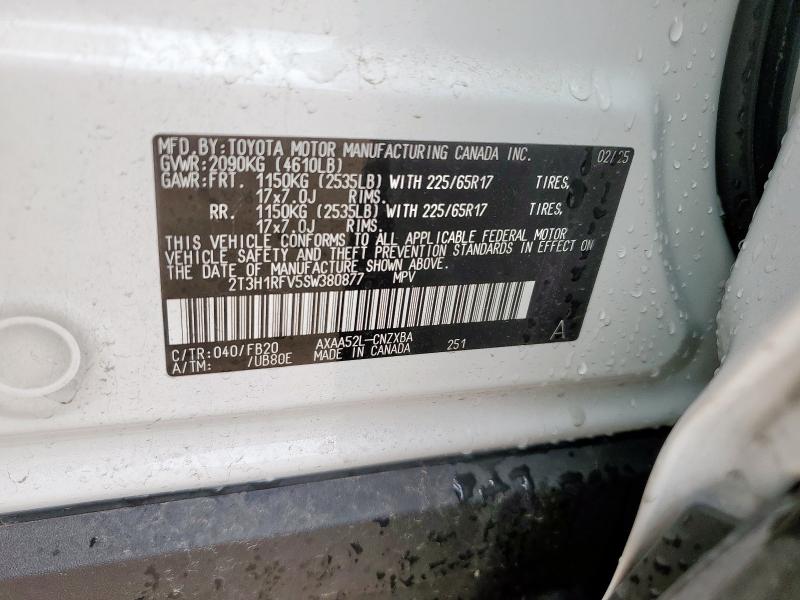 2025 TOYOTA RAV4 LE - 2T3H1RFV5SW380877
