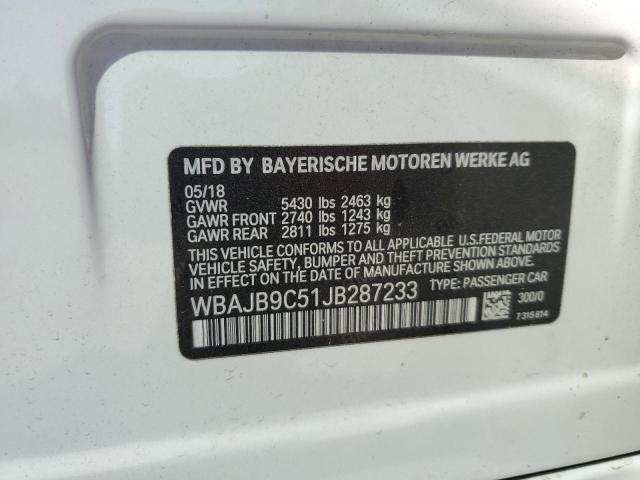 2018 BMW M550XI WBAJB9C51JB287233