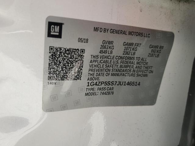2018 BUICK LACROSSE E 1G4ZP5SS7JU146514