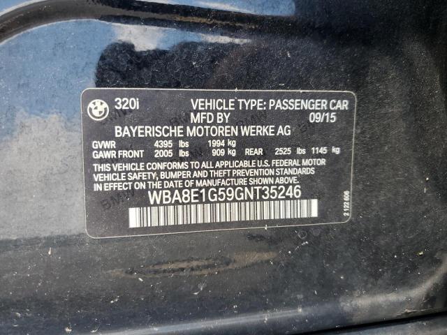 2016 BMW 320 I - WBA8E1G59GNT35246