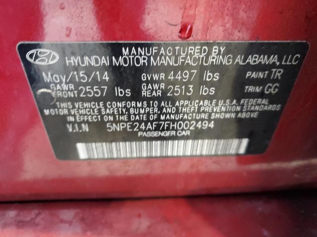 2015 HYUNDAI SONATA SE - 5NPE24AF7FH002494